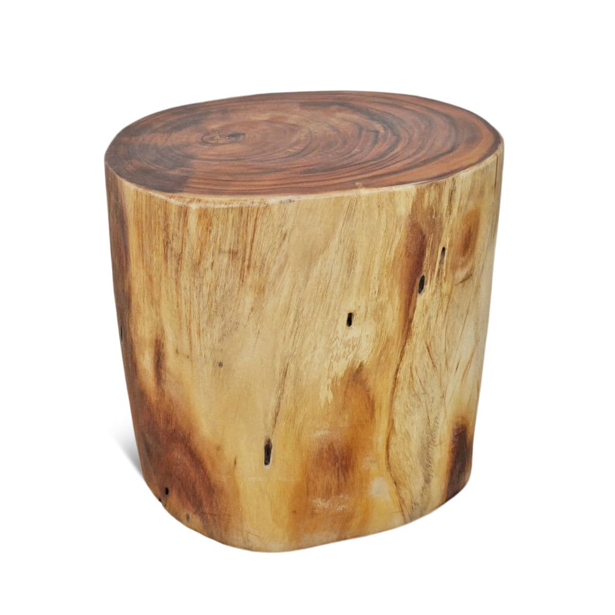 Teak Root Oval Stool Table - Thumbnail 4