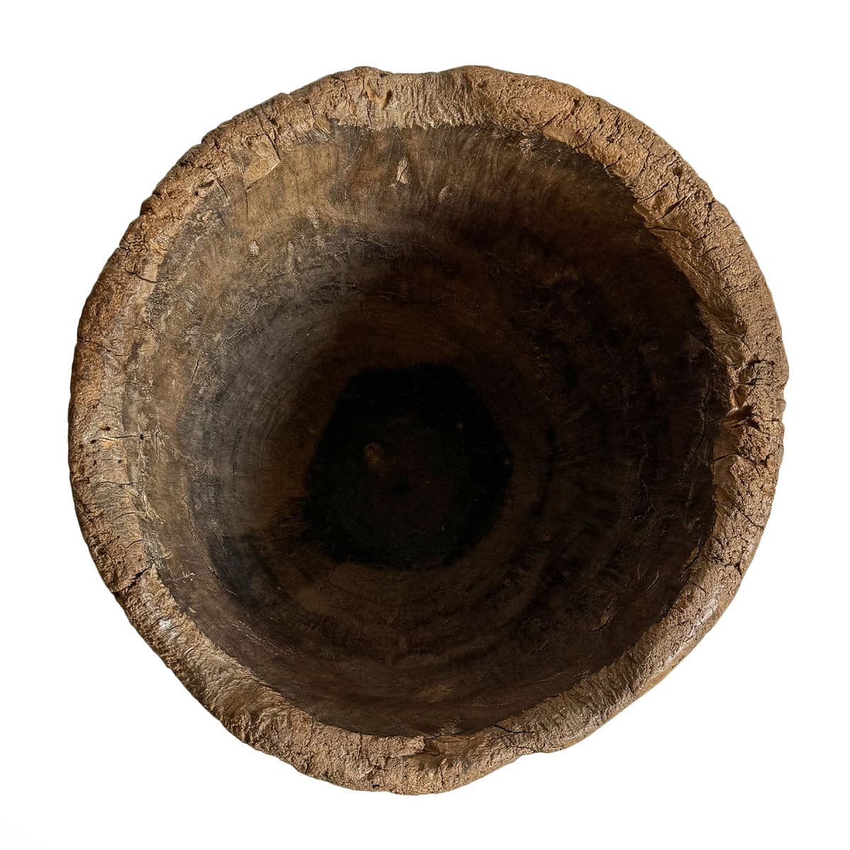 Large Vintage Guinea Wood Pestle Bowl - Thumbnail 4