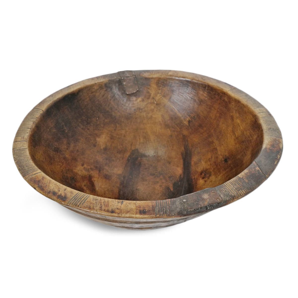 Old Tuareg Wood Bowl - Thumbnail 4