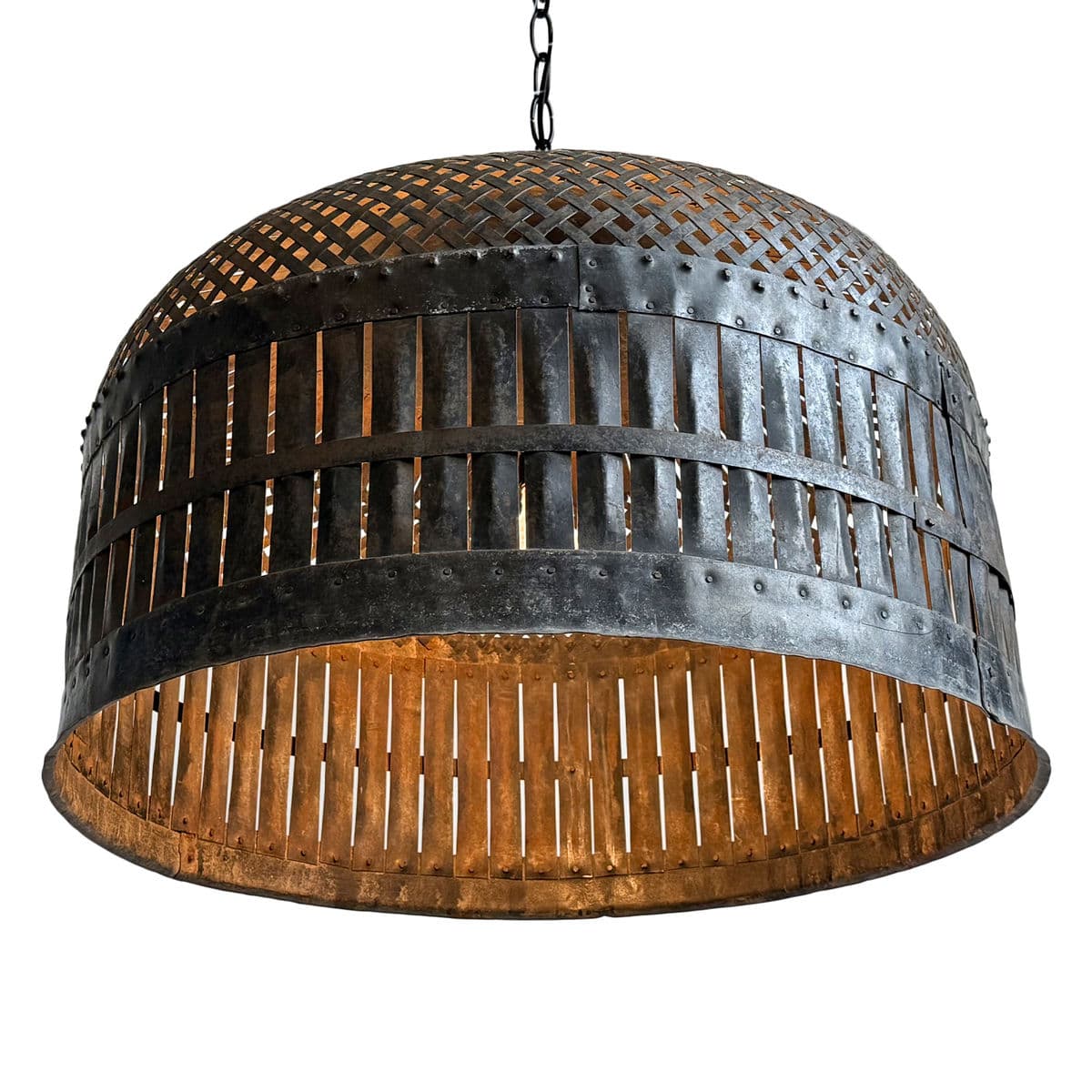 Vintage Iron Cage Pendant Light - Thumbnail 4