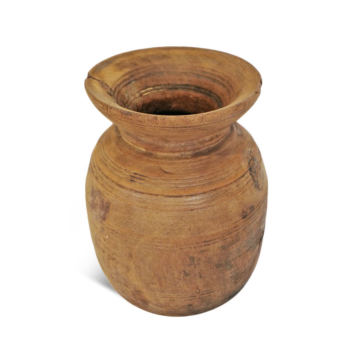 Old India Wood Pot - Thumbnail 4