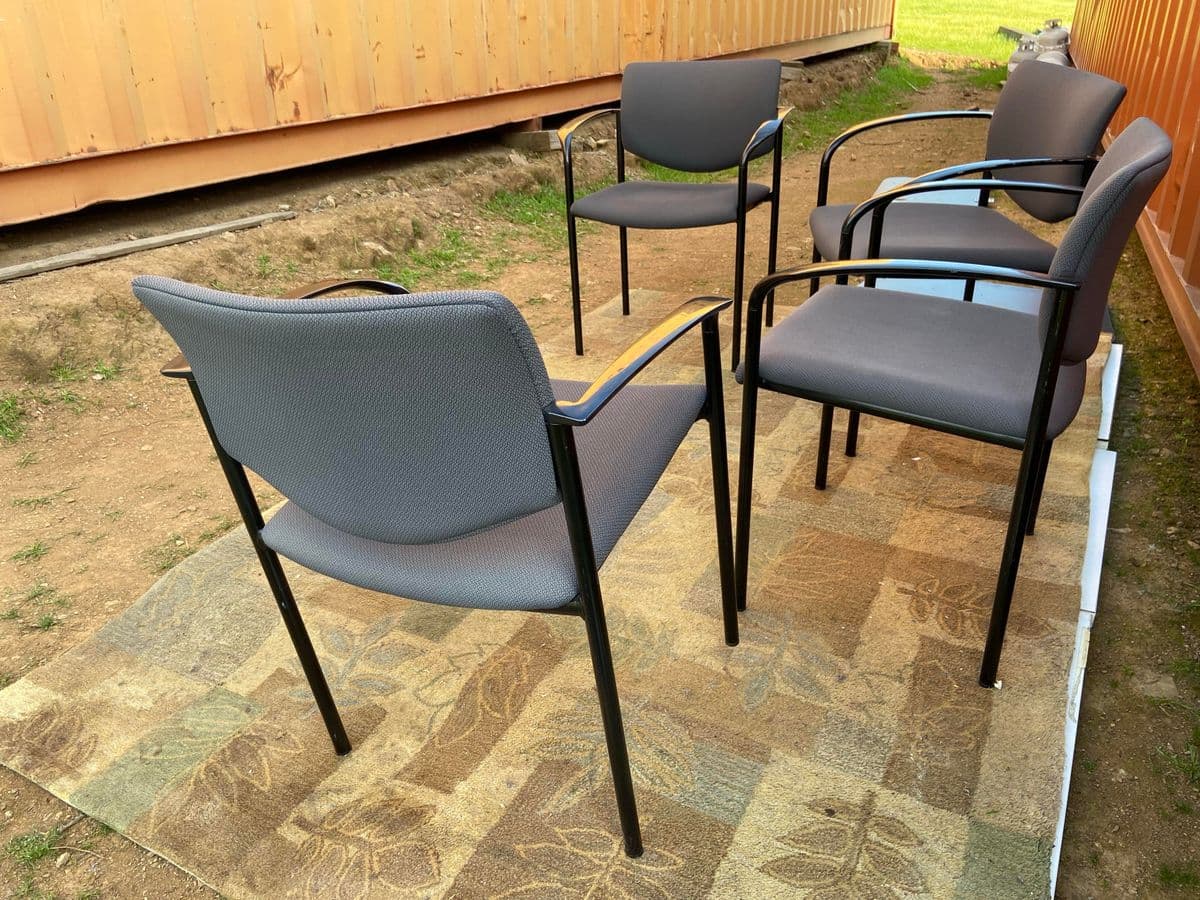 1990s Player Steelcase Stacking Office Chairs - Set of 4 - Thumbnail 3