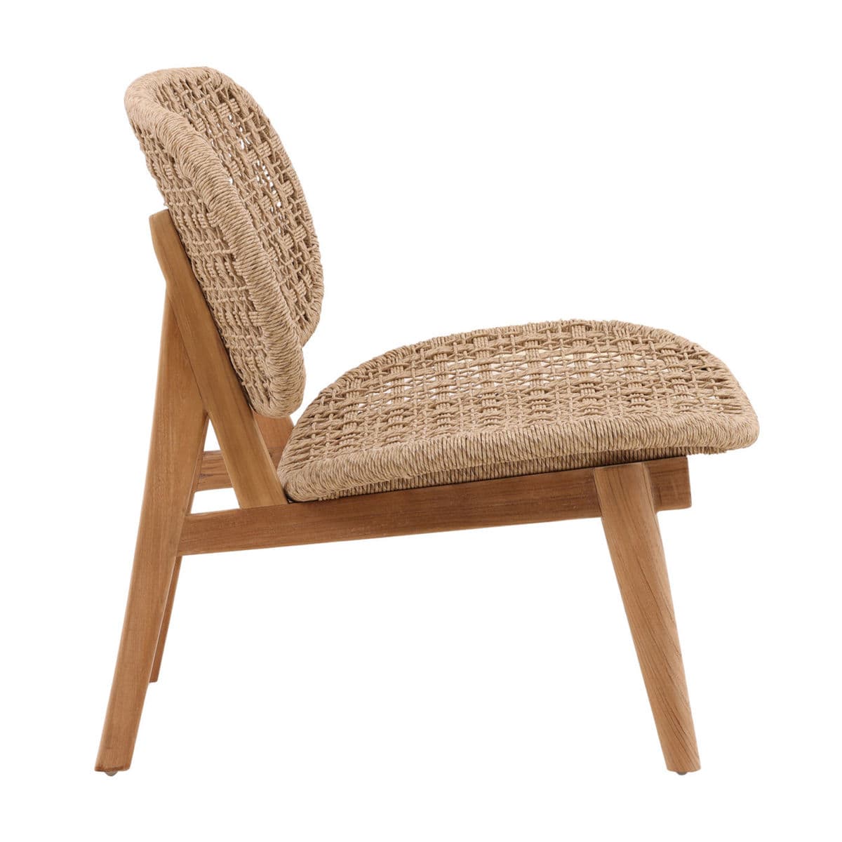 Outdoor Oval Woven Easy Chair - Thumbnail 4