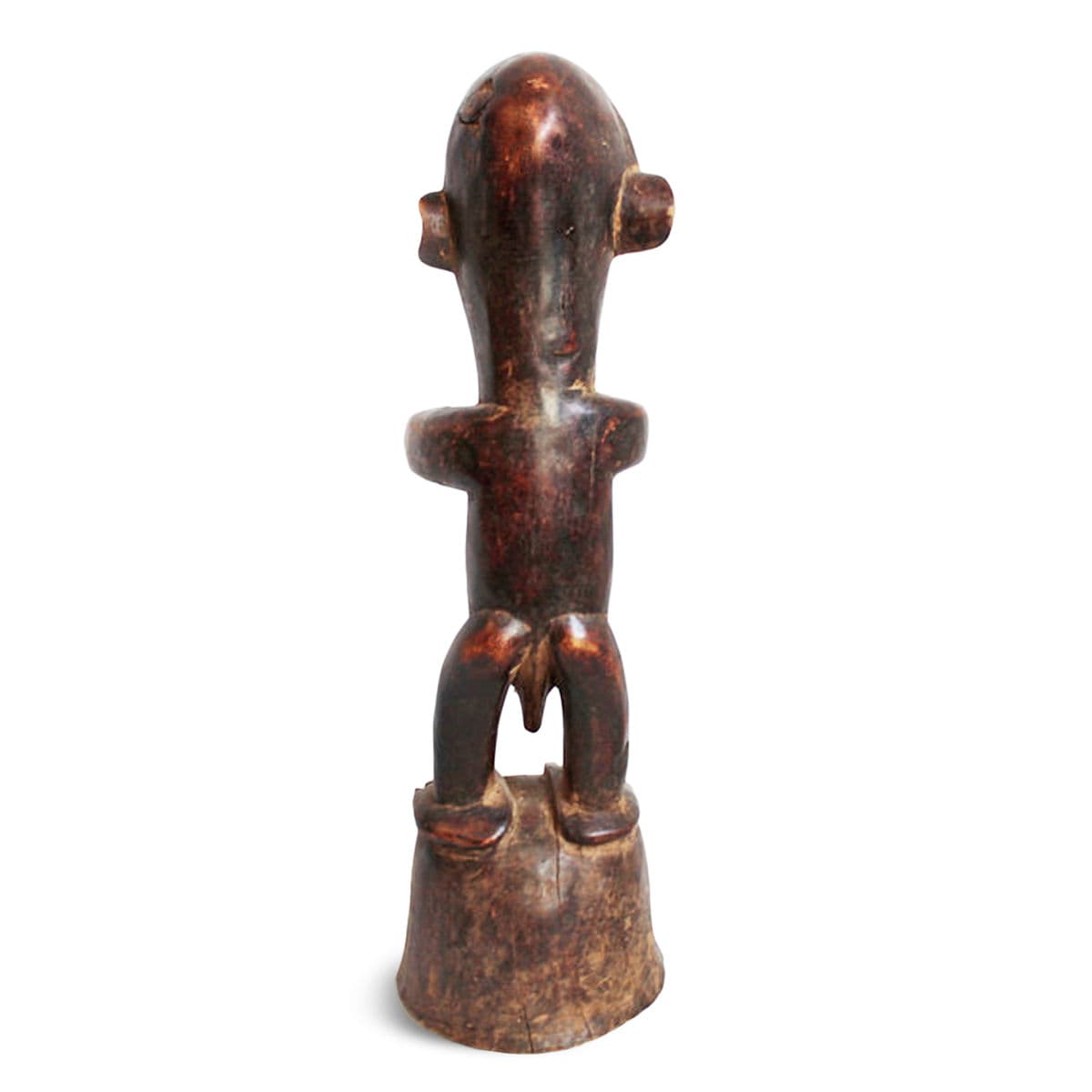 Vintage Carved Wood Igbo Figure - Thumbnail 4