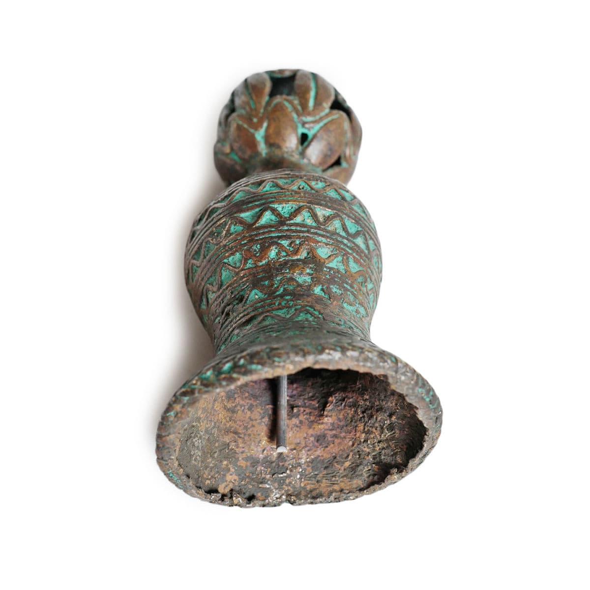 Old Bronze African Bell - Thumbnail 4