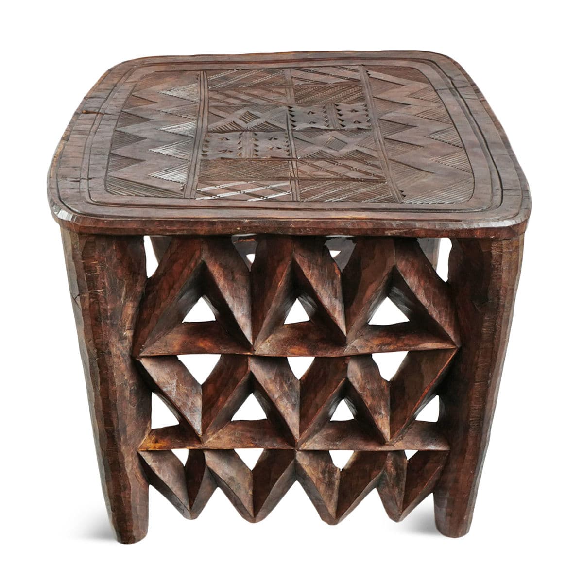 Vintage Large Tribal Nupe Stool / Table - Thumbnail 4