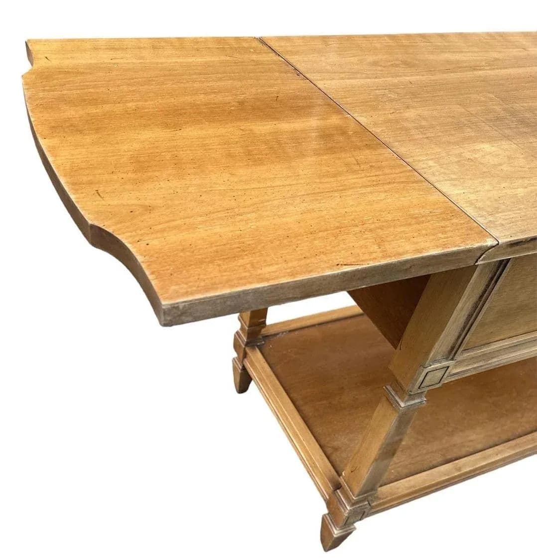 Thomasville Neoclassical Walnut Dropleaf Server - Vintage Mid 20th Century - Thumbnail 4