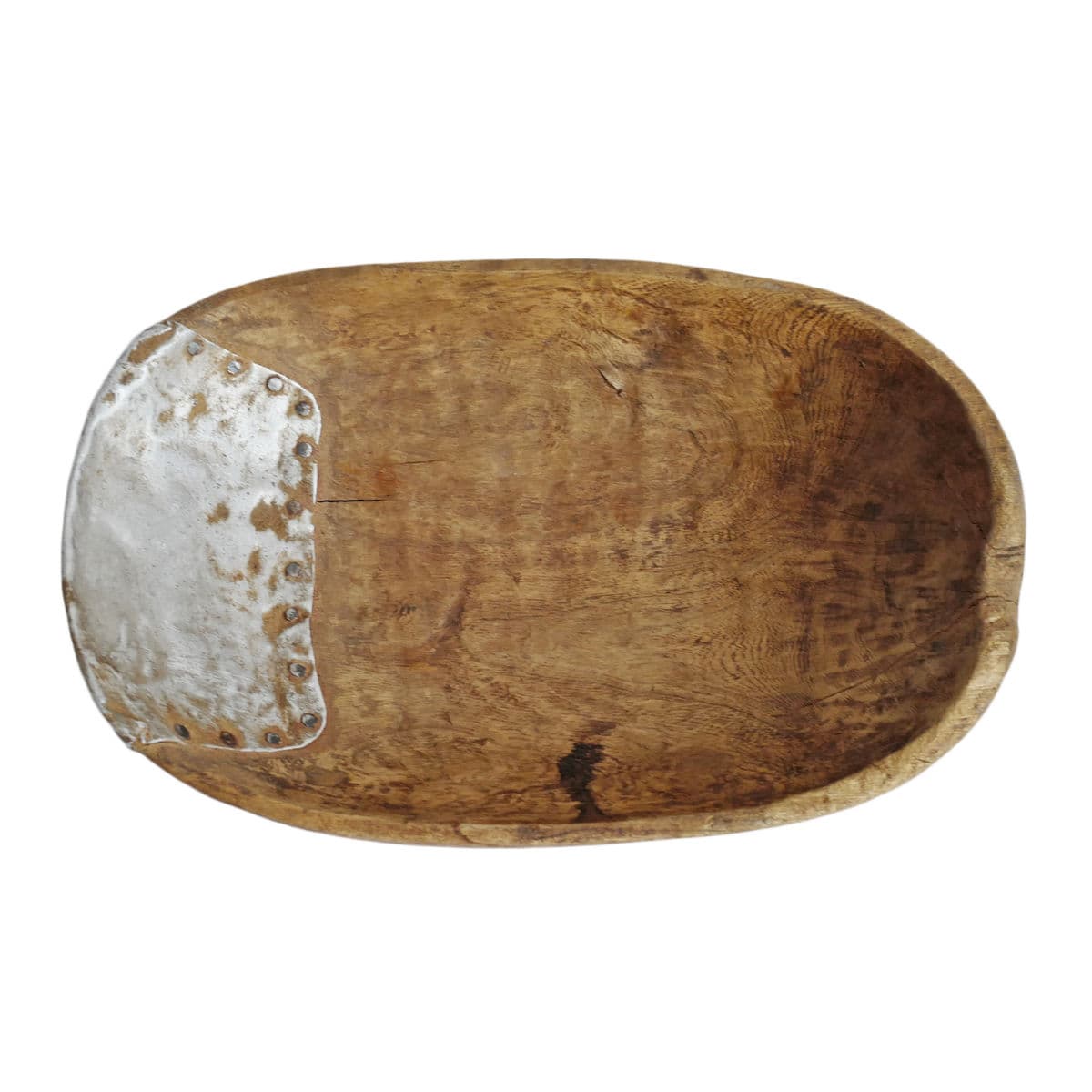 Vintage Hutu Burundi Wood Scoop Bowl - Thumbnail 4