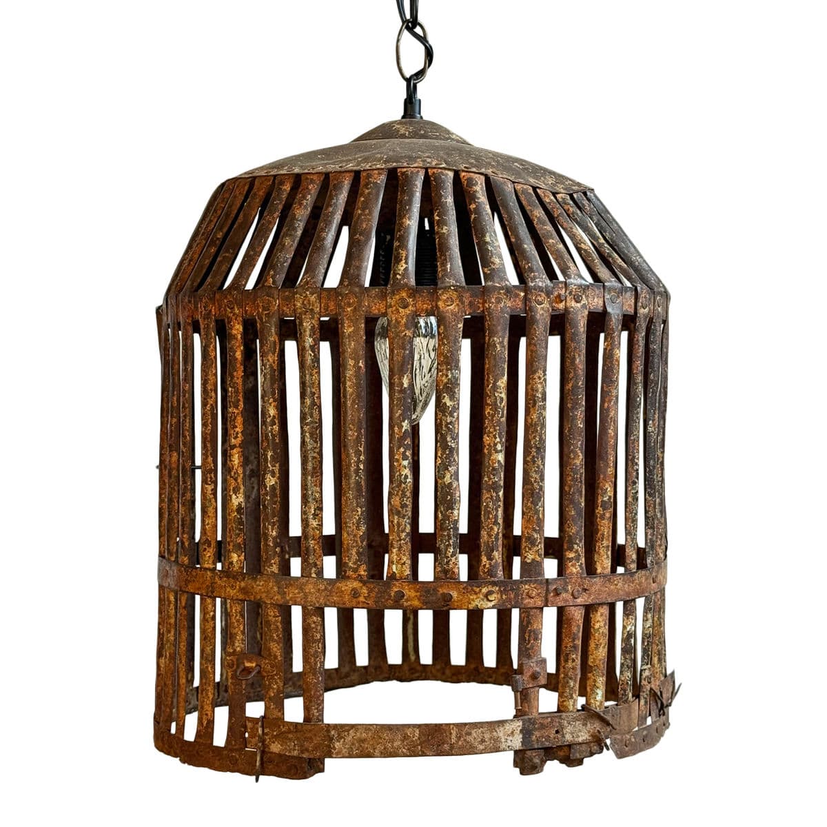Vintage Iron Cage Pendant Light - Thumbnail 4