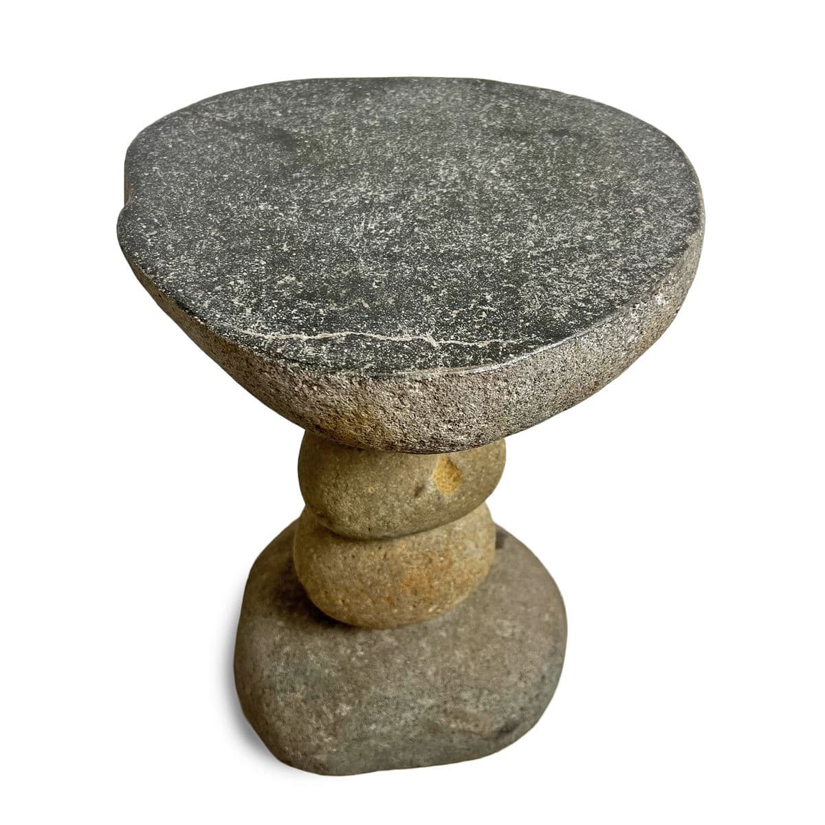 River Rock Stack Side Table Stool - Thumbnail 4