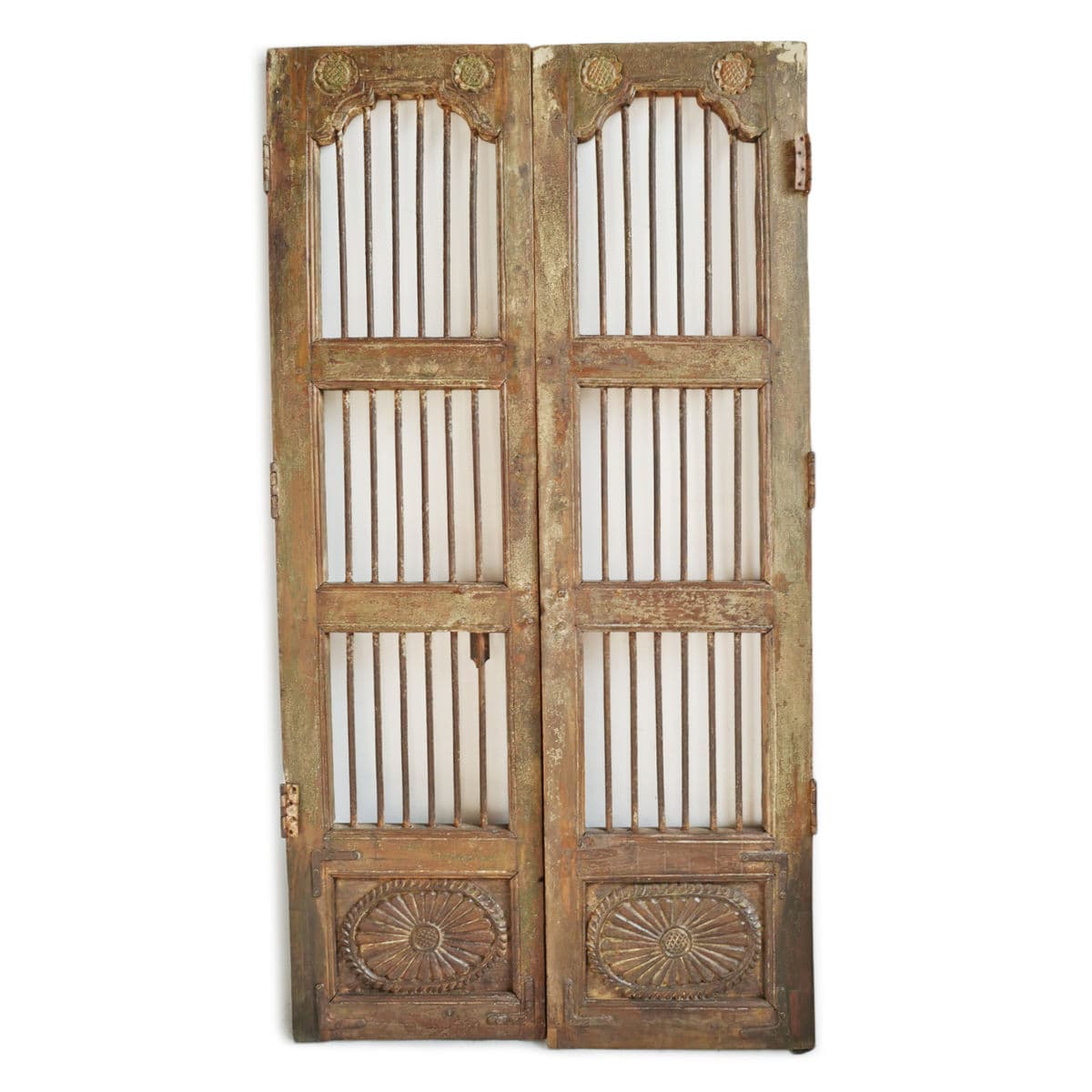 Vintage Jali Iron & Wood Gates - Thumbnail 4