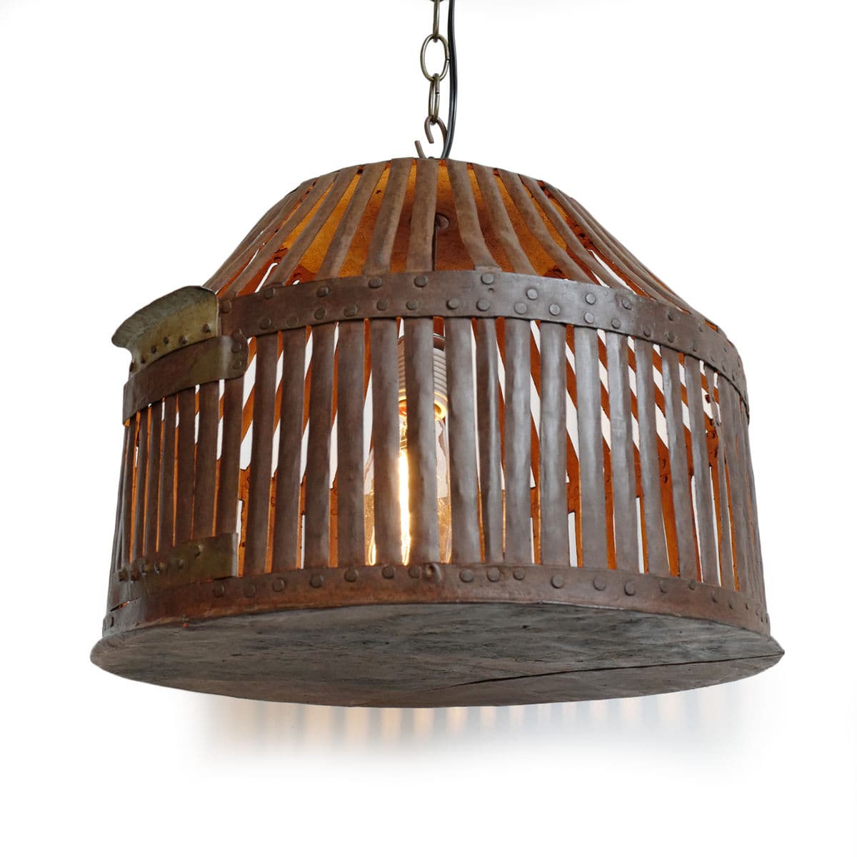 Industrial Iron Cage Lantern - Thumbnail 4