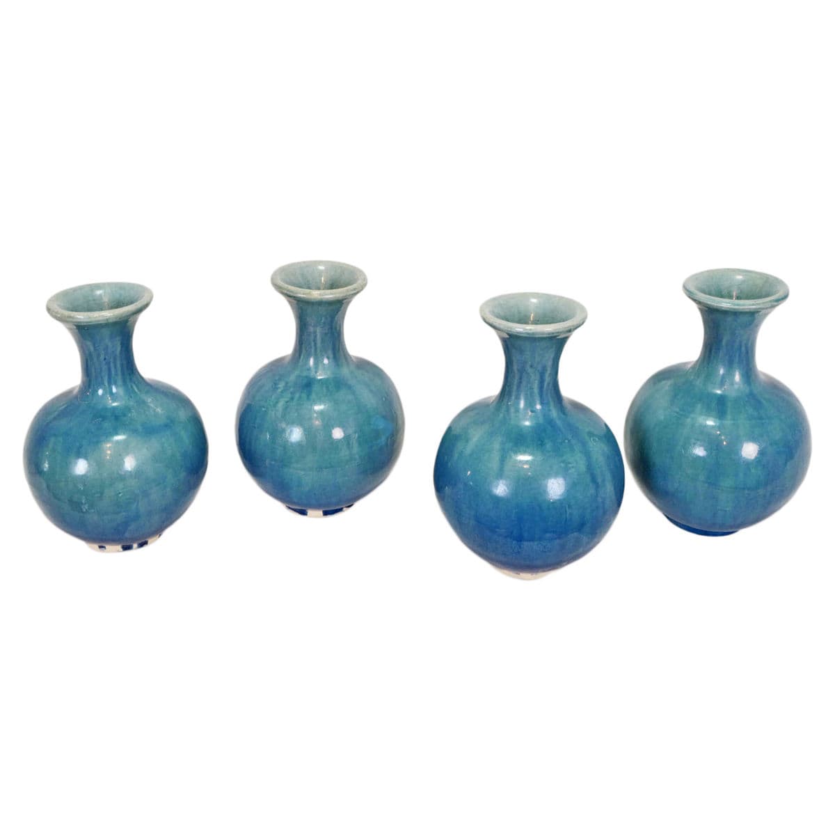 Caspian Blue Ceramic Vase - Thumbnail 4