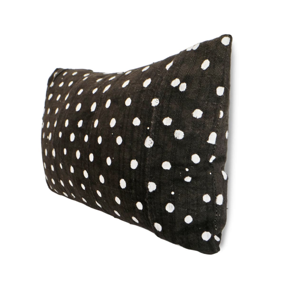 Black & White Dot Mudcloth Pillow - Thumbnail 4