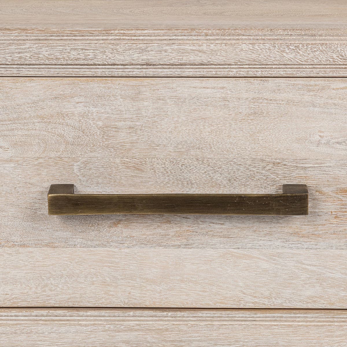 White Wash Single Drawer Nightstand - Thumbnail 4