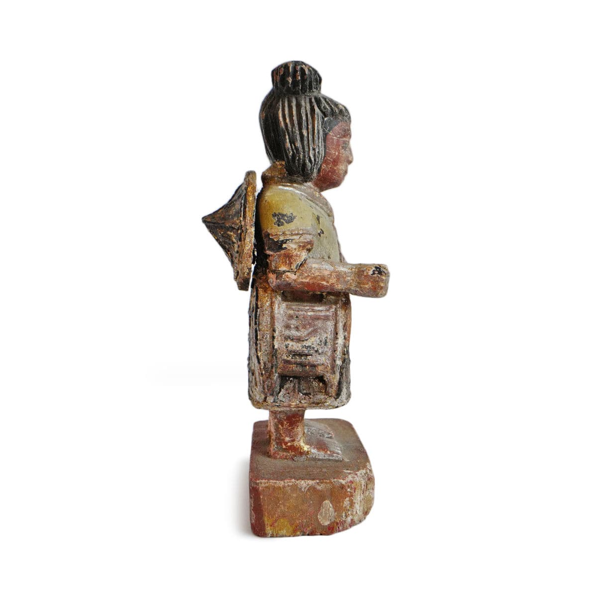 Burmese Nat Female Wood Figure - Thumbnail 4