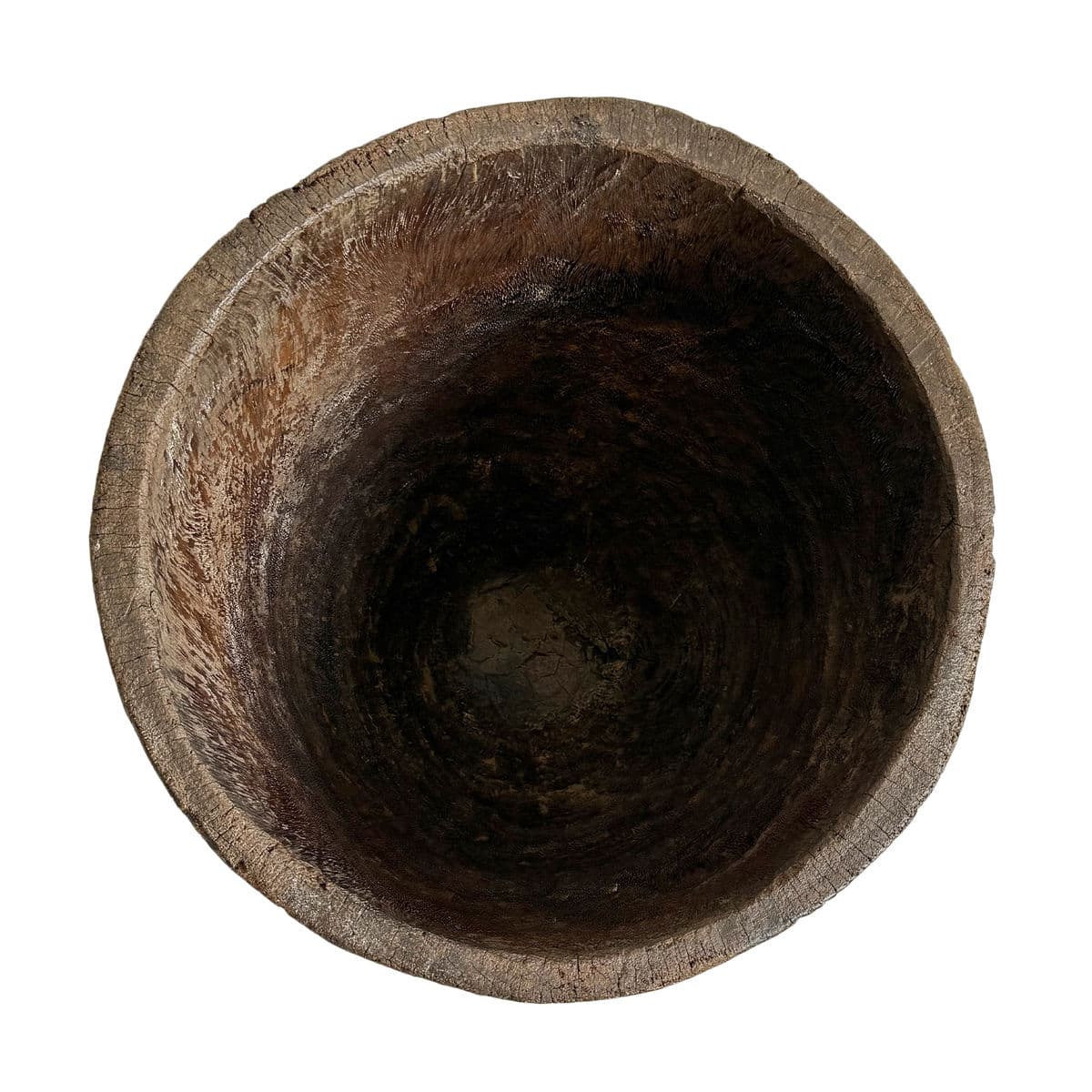 Large Vintage Guinea Wood Pestle Bowl - Thumbnail 4