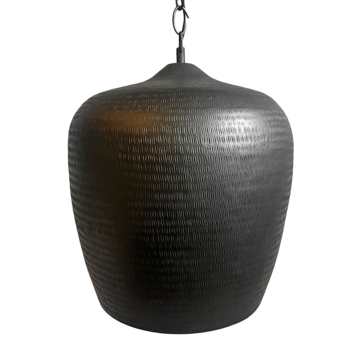 Copper Hammered Bronze Gourd Pendant Light - Thumbnail 4