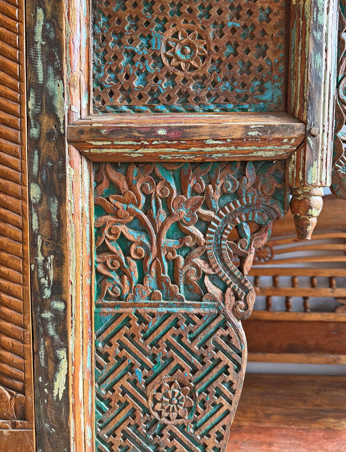 Antique Balinese Canopy Daybed - Thumbnail 4