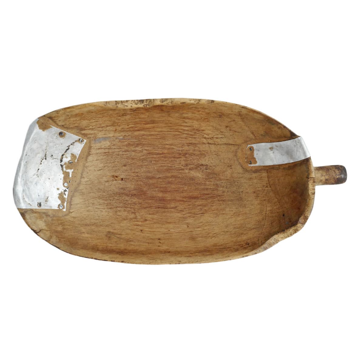 Vintage Hutu Burundi Wood Scoop Bowl - Thumbnail 4