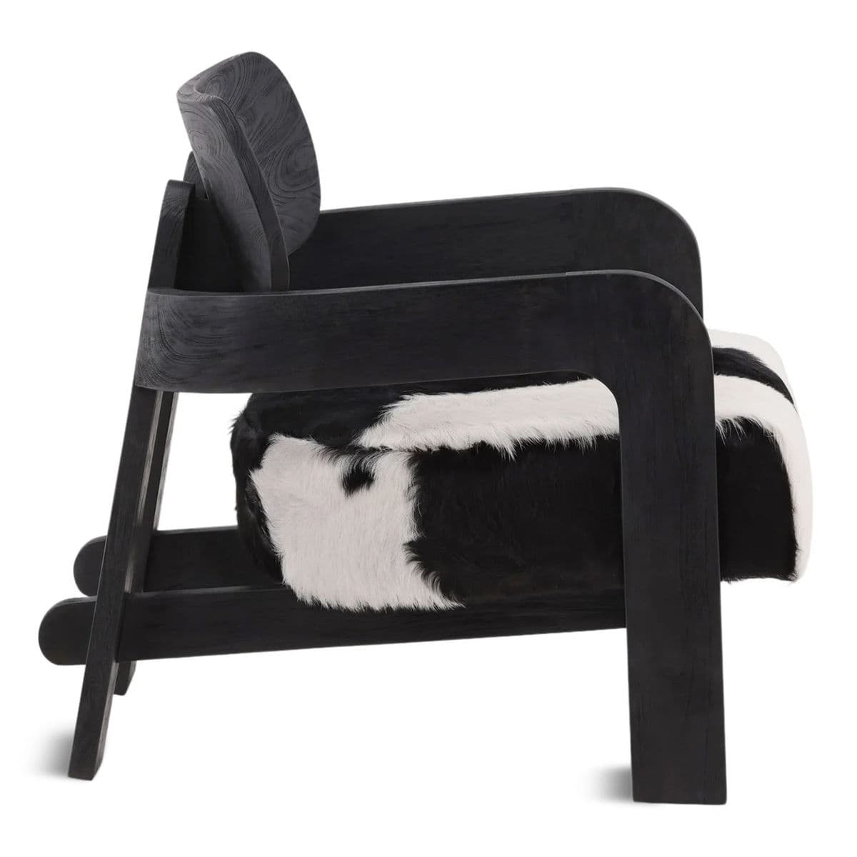 Mod Black & White Hide Chair - Thumbnail 4