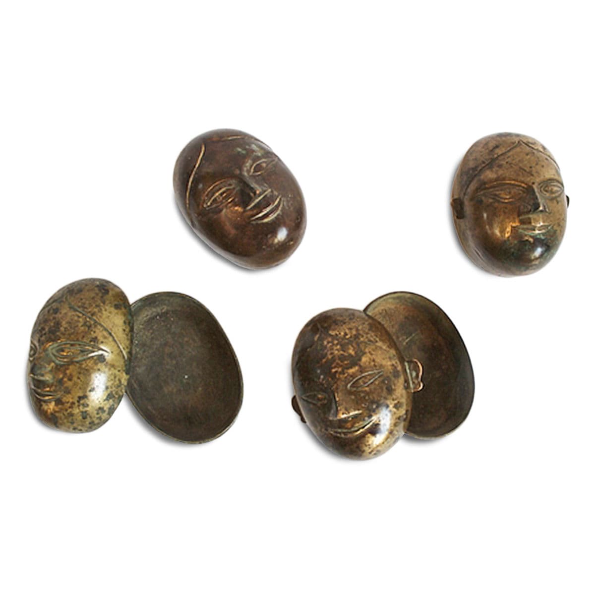 Vintage Brass Tikka Box - Thumbnail 4