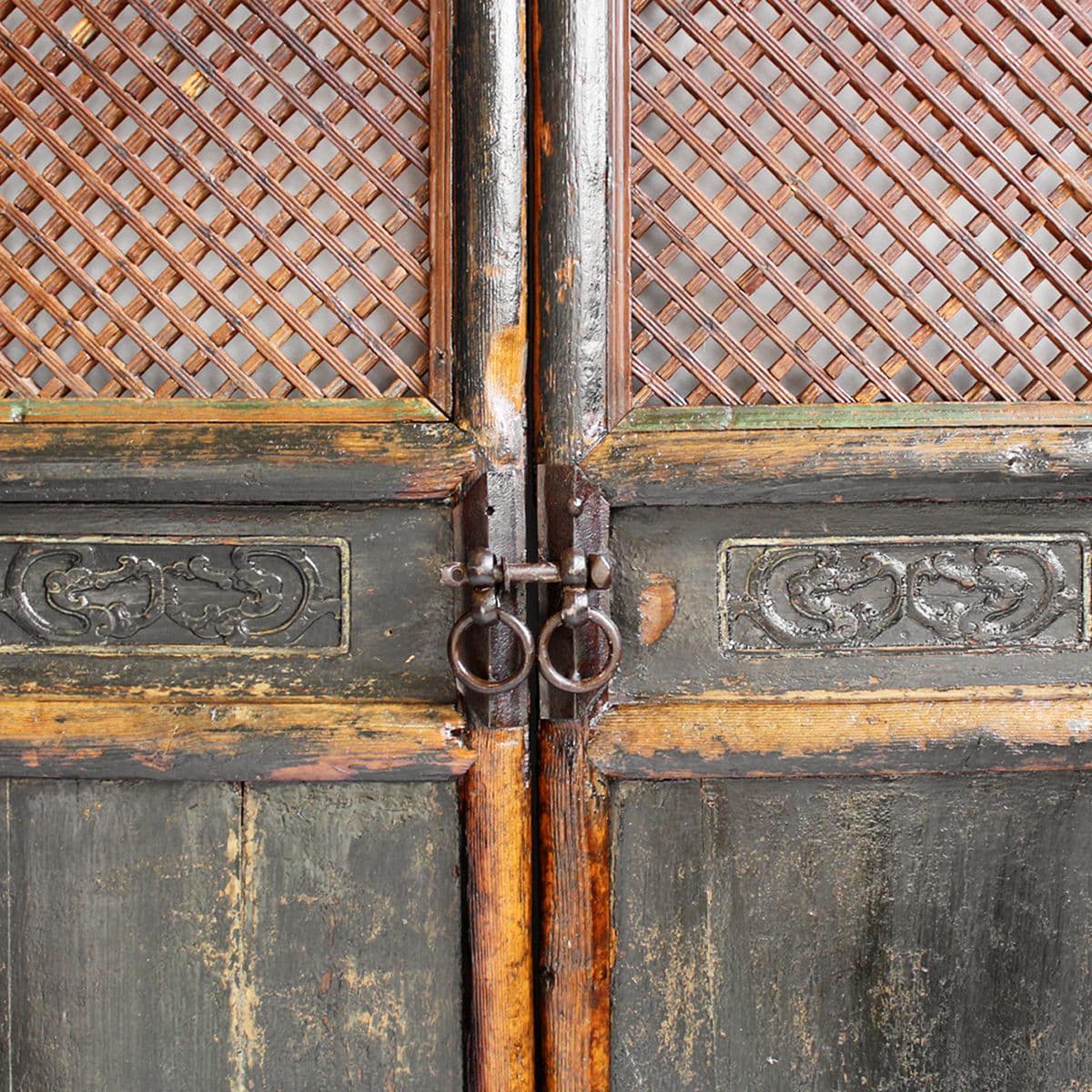 Set of Four Antique Chinese Black Screens - Thumbnail 4