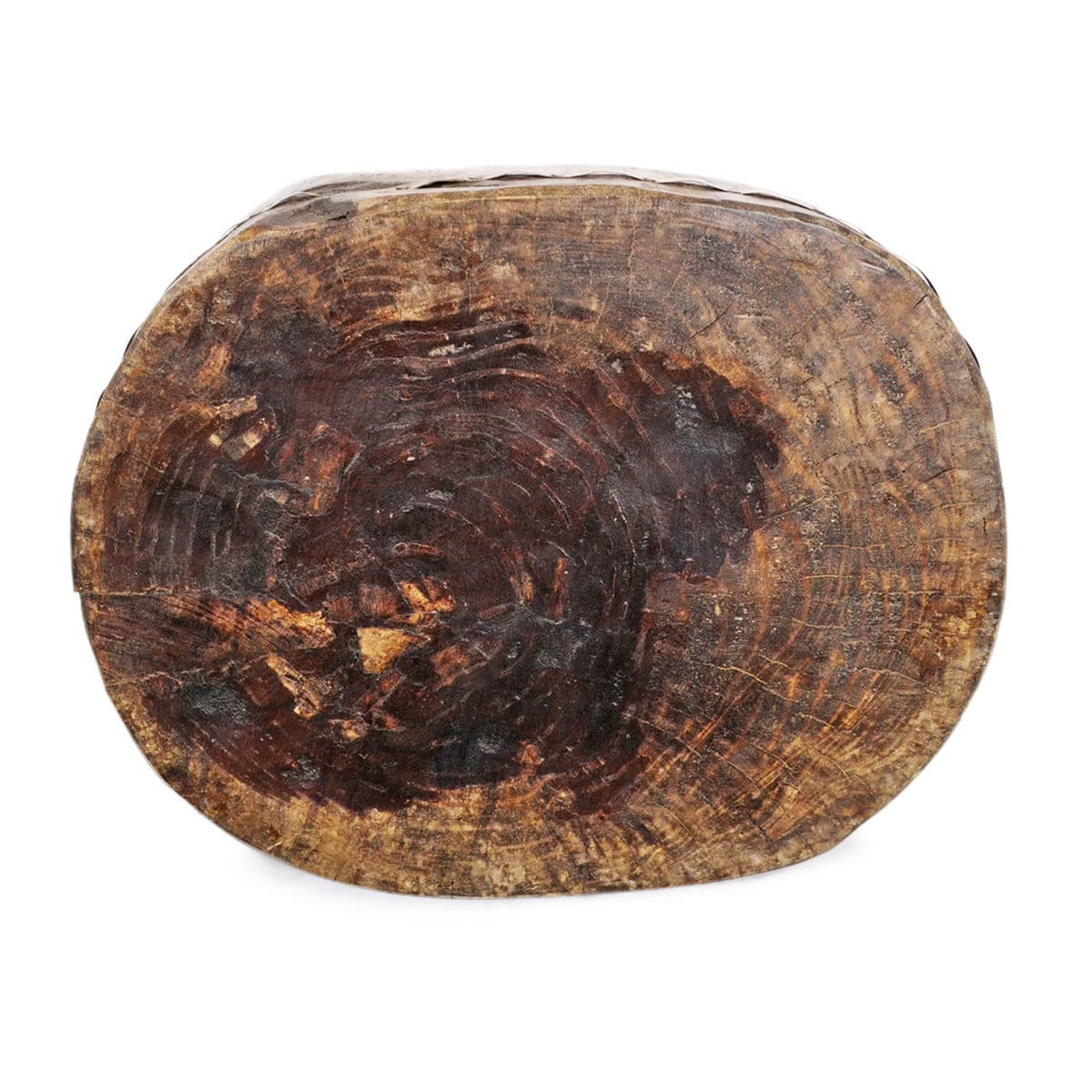 Vintage Naga Wood Stool - Thumbnail 4
