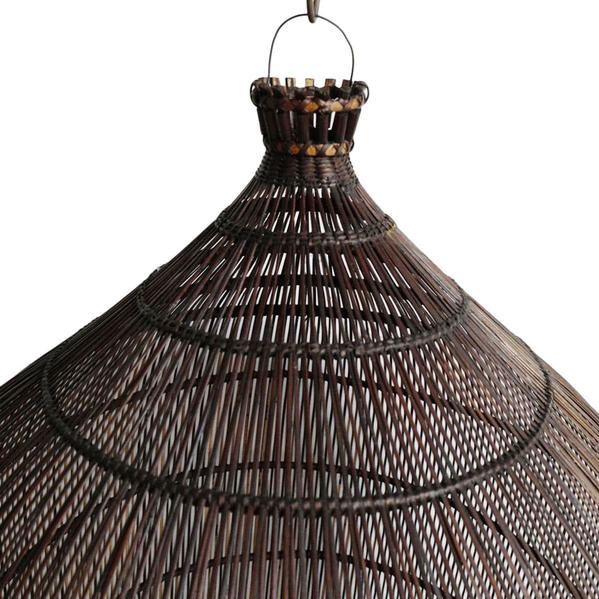Auburn Wicker Fish Basket Lantern Medium - Thumbnail 4