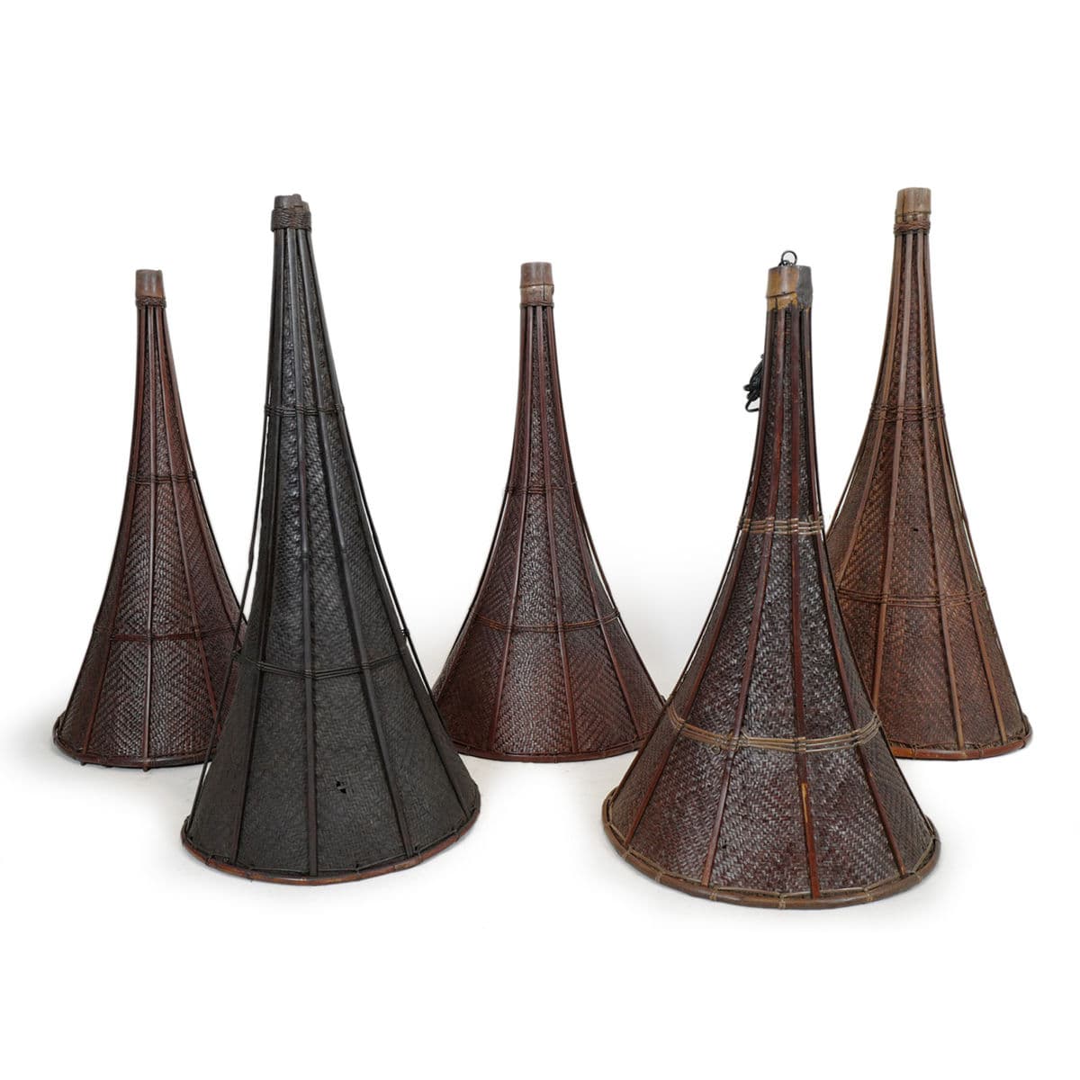 Antique Naga Village Basket Lantern - Thumbnail 4