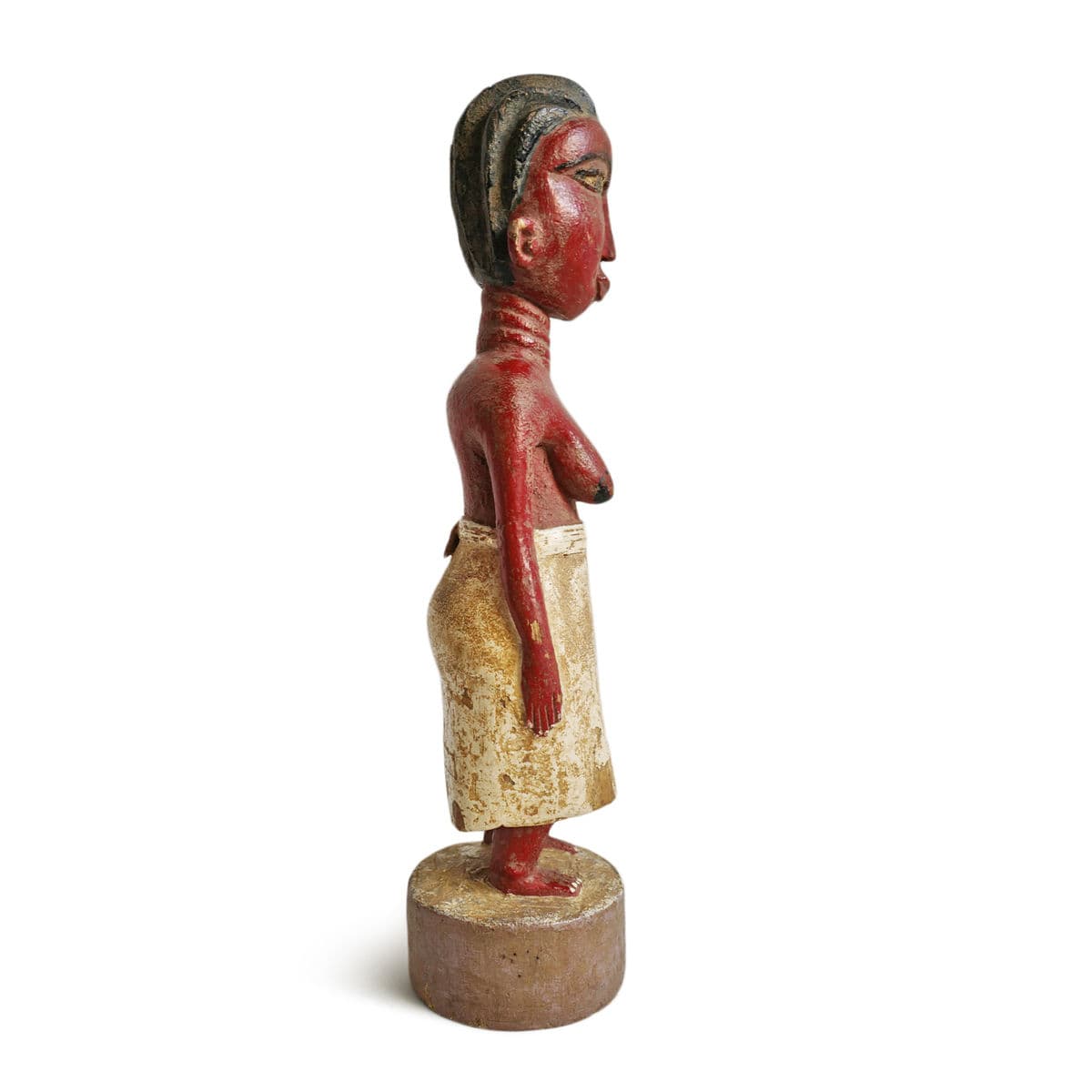 Antique Ivory Coast Female Figure - Thumbnail 4