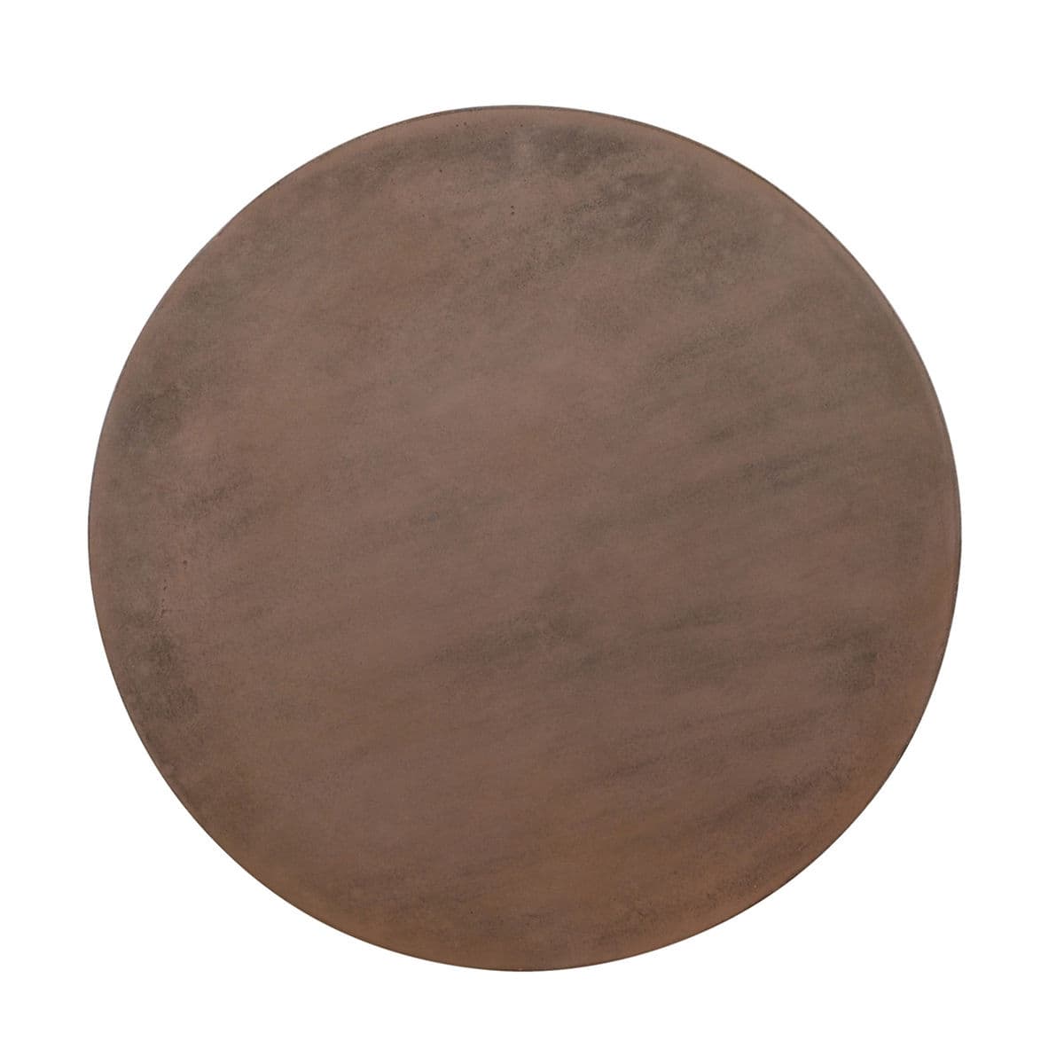 Slate Black Cement Drum Outdoor Side Table - Thumbnail 4