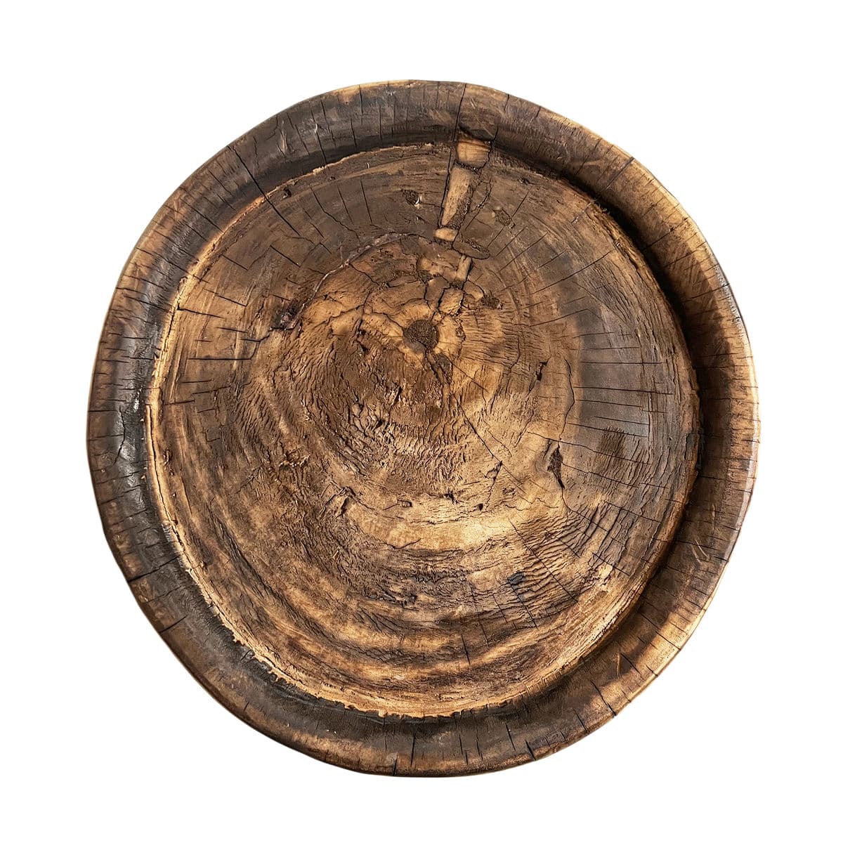 Vintage Bamileke Burn Stool Table - Thumbnail 4