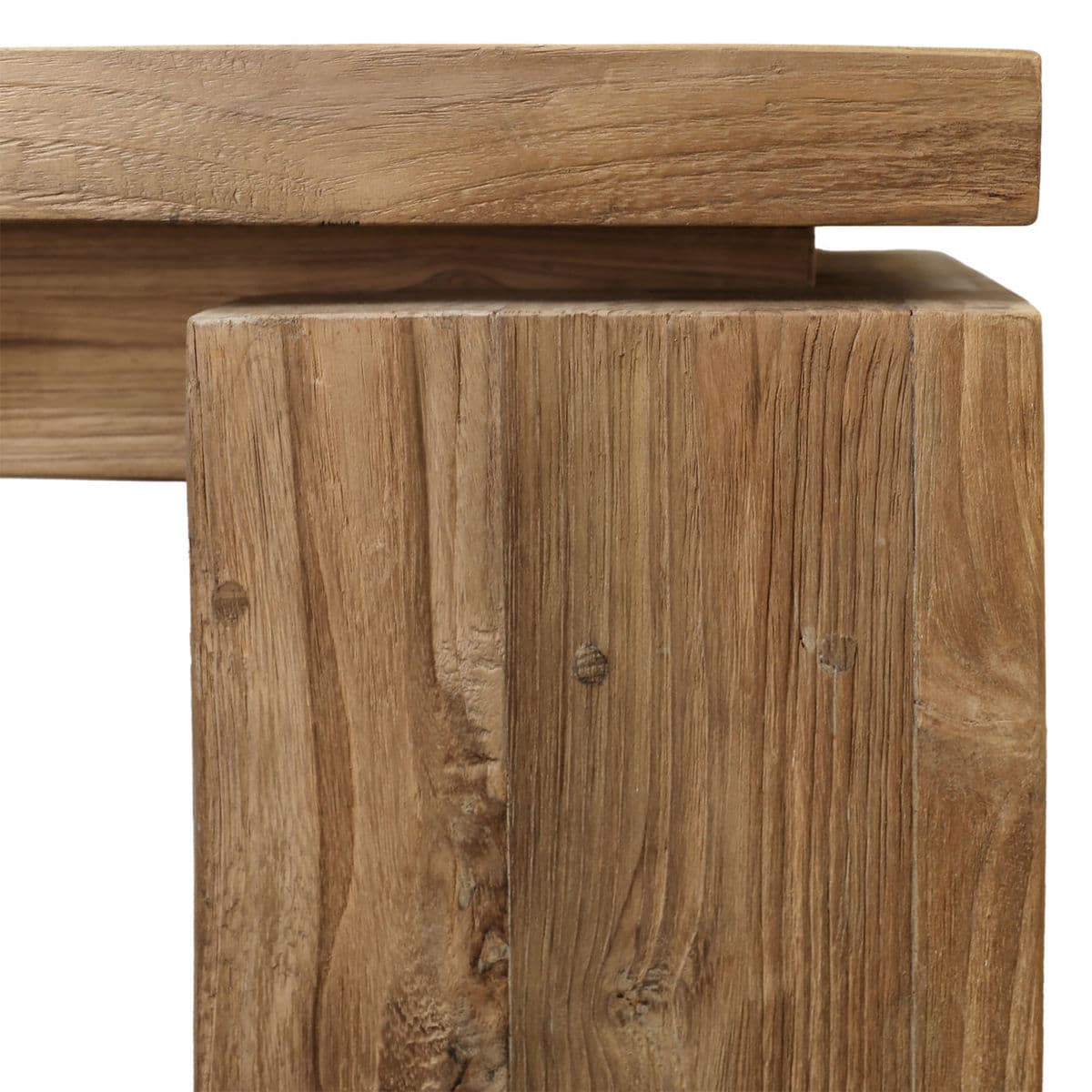 Huxley Outdoor Square Teak Dining Table - Thumbnail 4