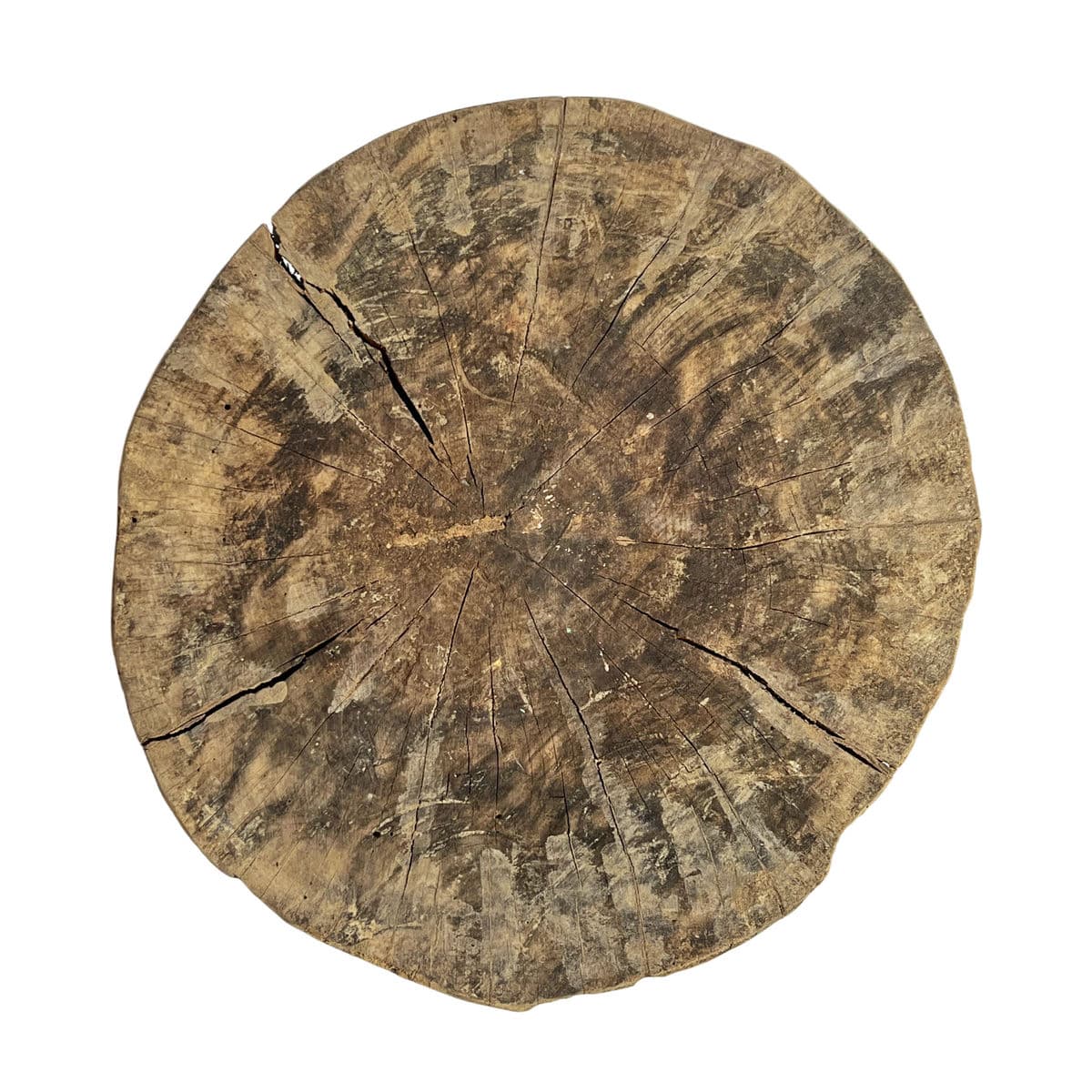 Wood Hourglass Stool Table - Thumbnail 4