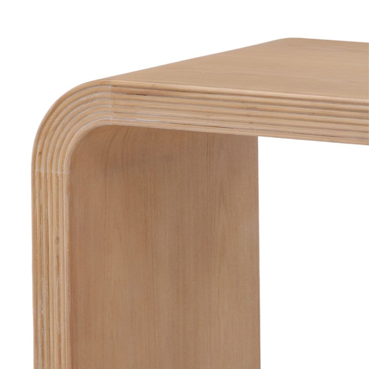 Rounded Waterfall Elm Desk - Thumbnail 4