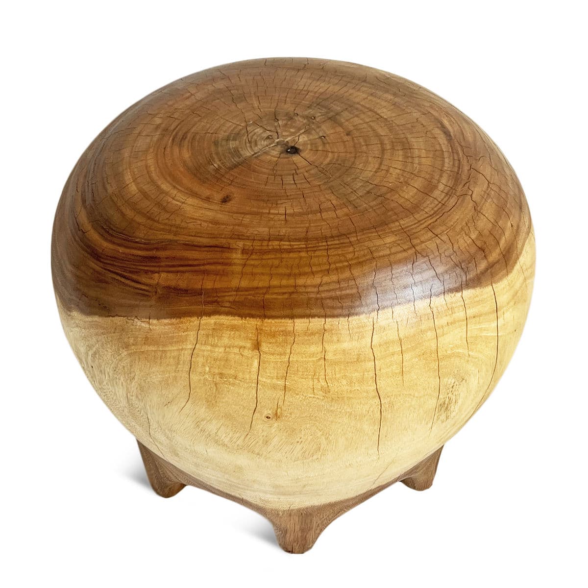 Two Tone Bulb Drop Stool Table - Thumbnail 4