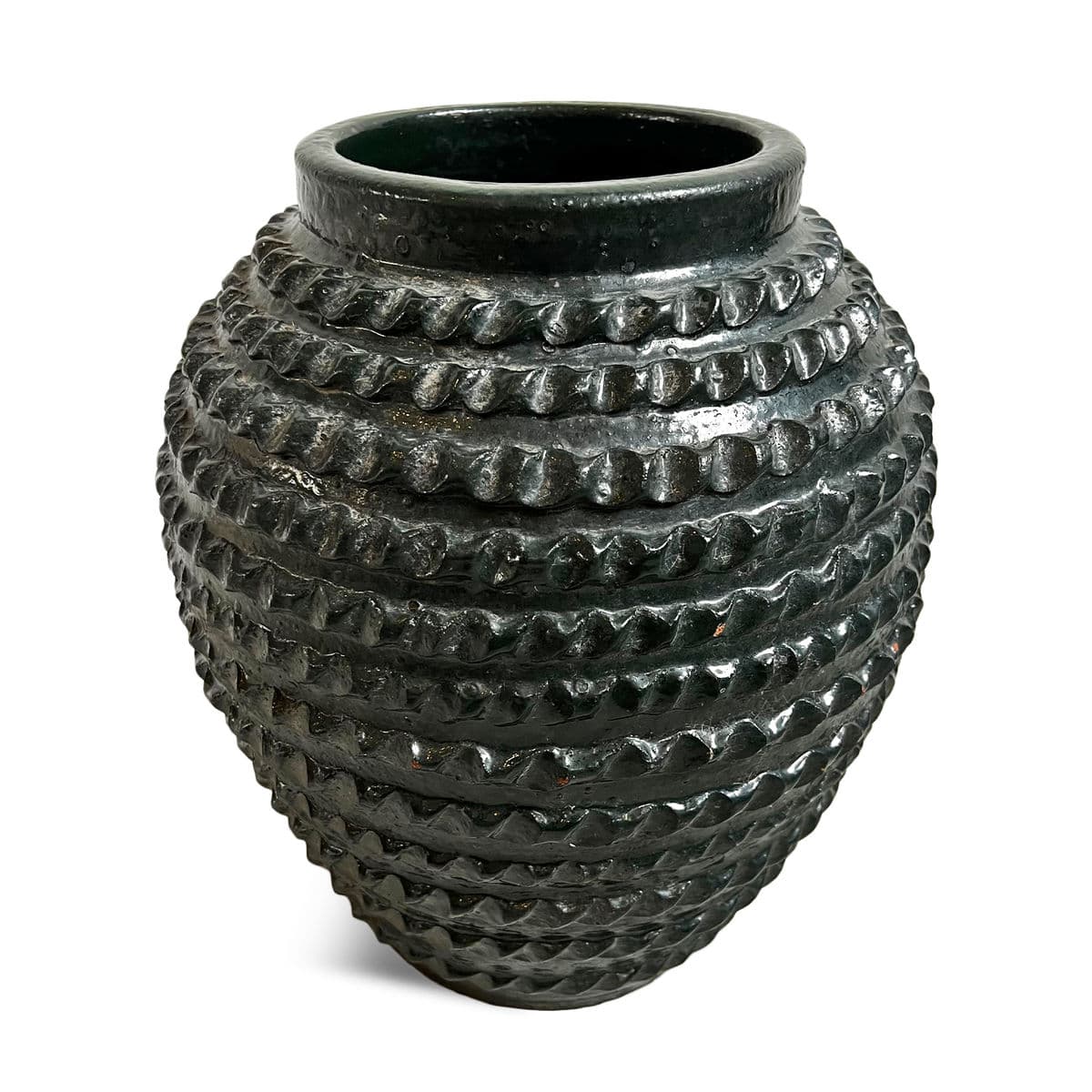 Antique Java Ceramic Vase - Thumbnail 4