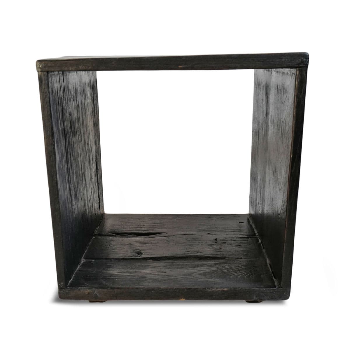 Ebony Teak Box Side Table - Thumbnail 4