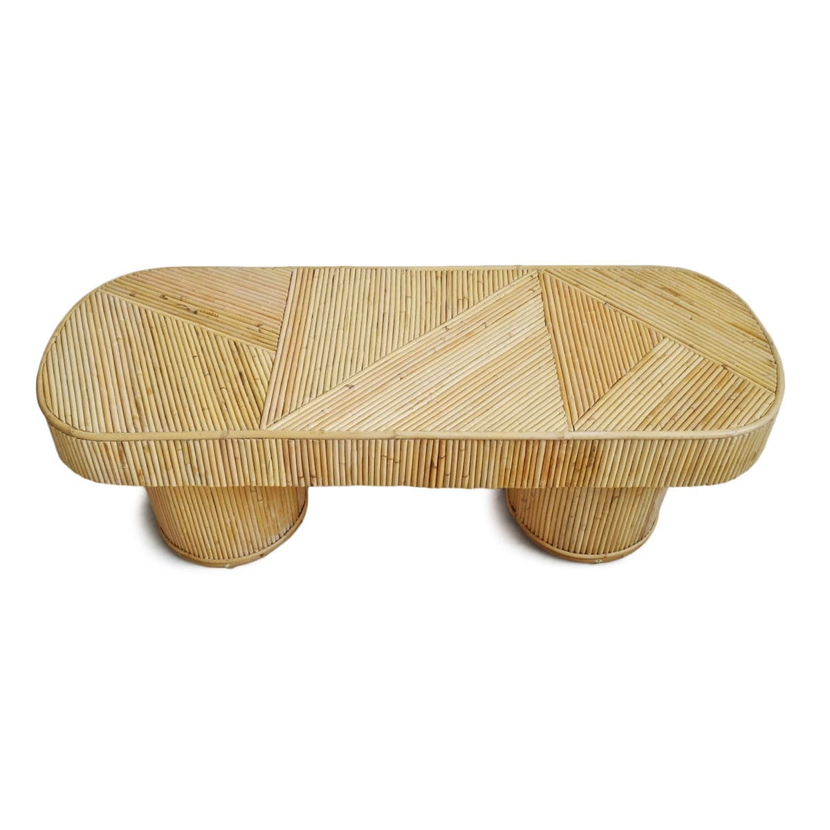 Deco Rattan Stick Coffee Table - Thumbnail 4