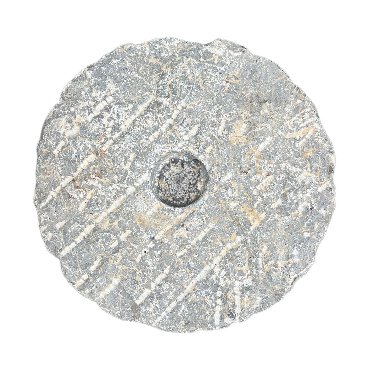 Vintage Mongolian Stone Field Roller - Thumbnail 4