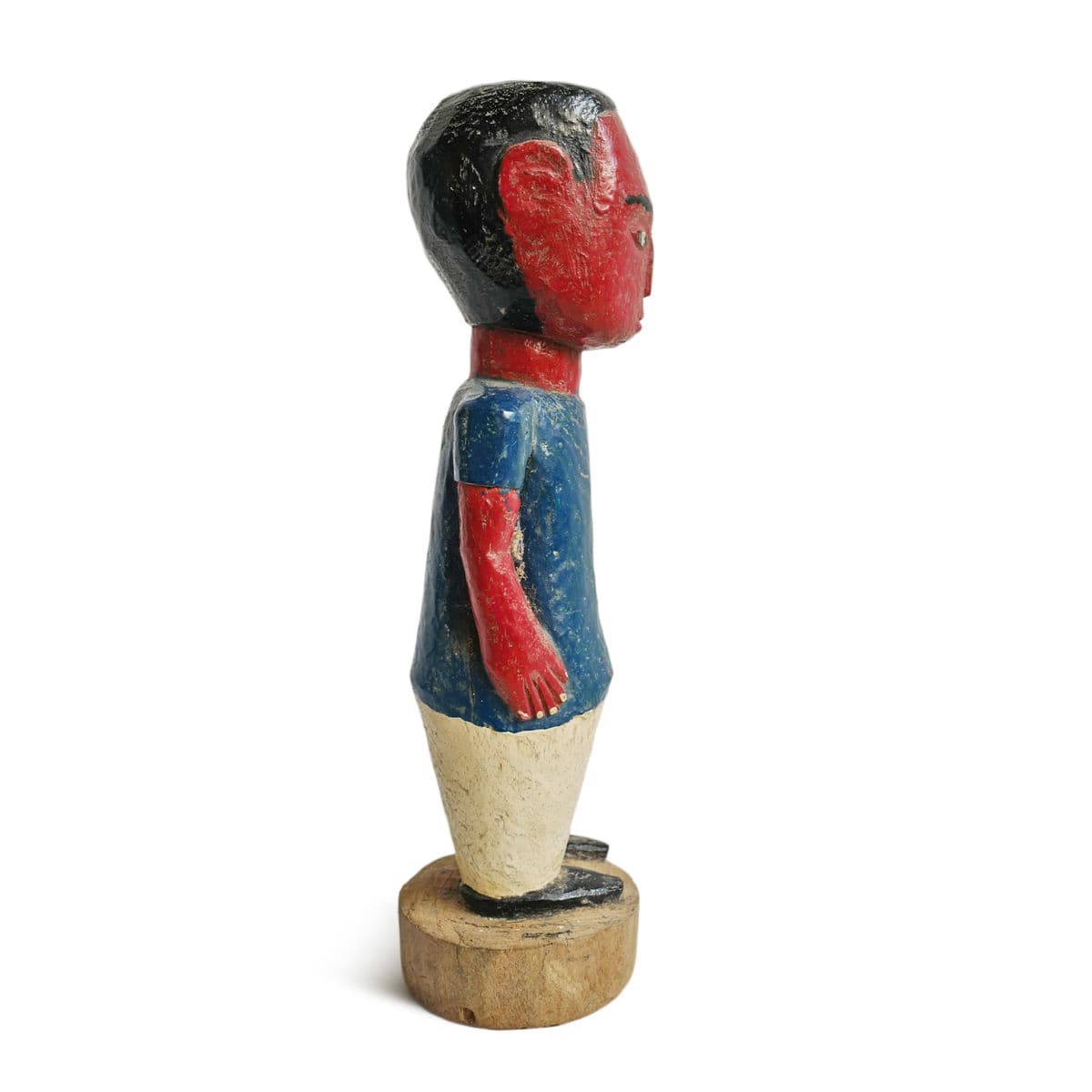 Antique Ivory Coast Male Figure - Thumbnail 4