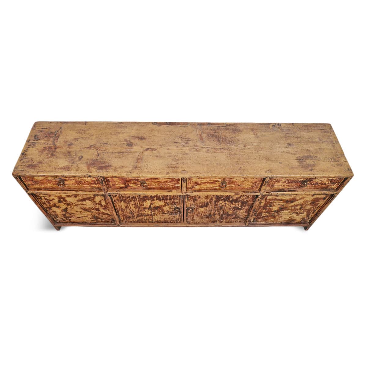 Vintage Mongolian Low Sideboard Cabinet - Thumbnail 4