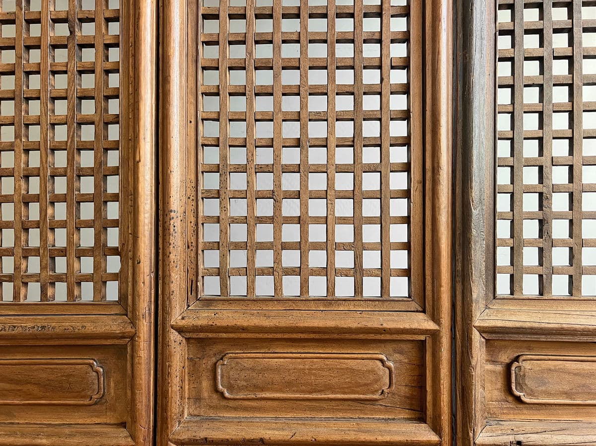 Set of 3 Elm Door Screens - Thumbnail 4