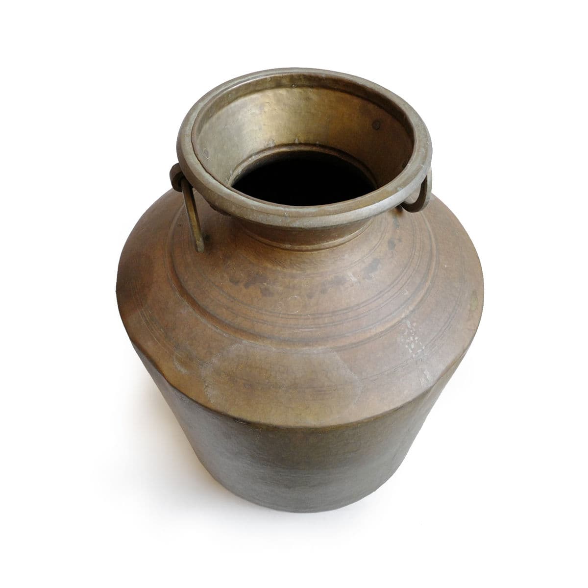 Large Antique Brass Pot - Thumbnail 4