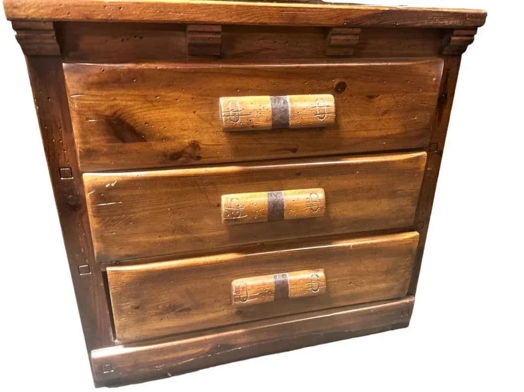 Henry Link Vintage Link Taylor ‘Rawhide’ Series Chest and Hutch - Made in North Carolina in 1976 - Thumbnail 4