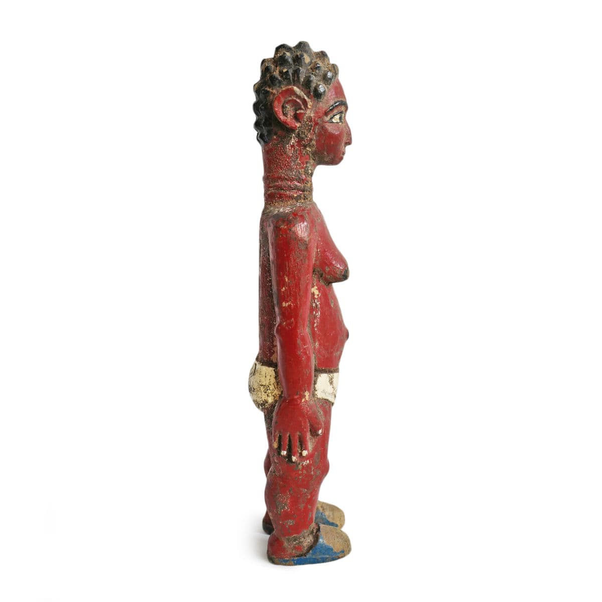 Antique Ivory Coast Female Figure - Thumbnail 4