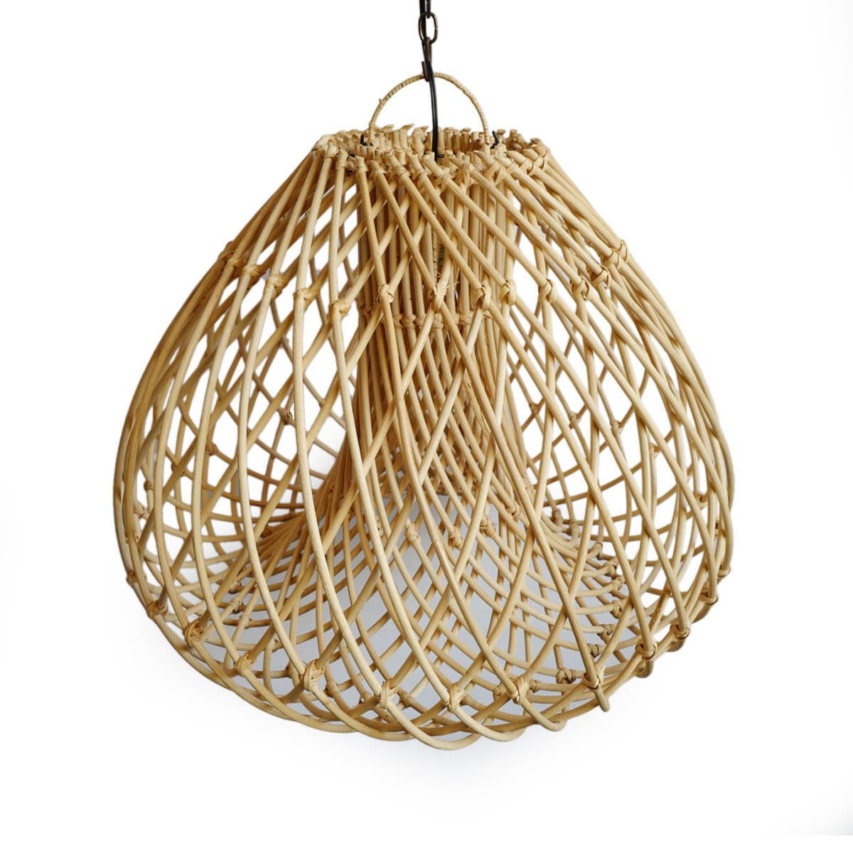 Rattan Java Drop Lantern Medium - Thumbnail 4