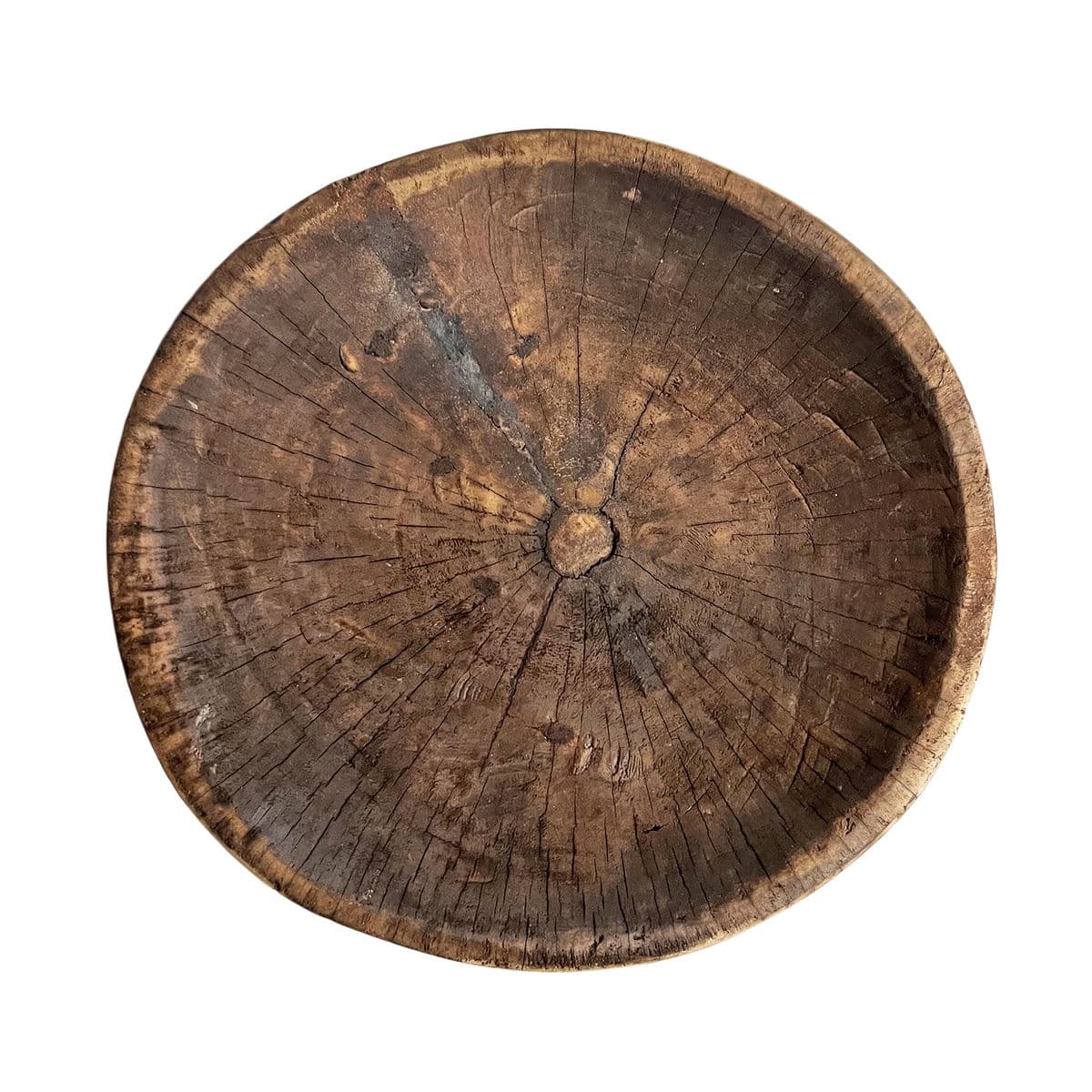 Vintage Bamileke Burn Stool Table - Thumbnail 4