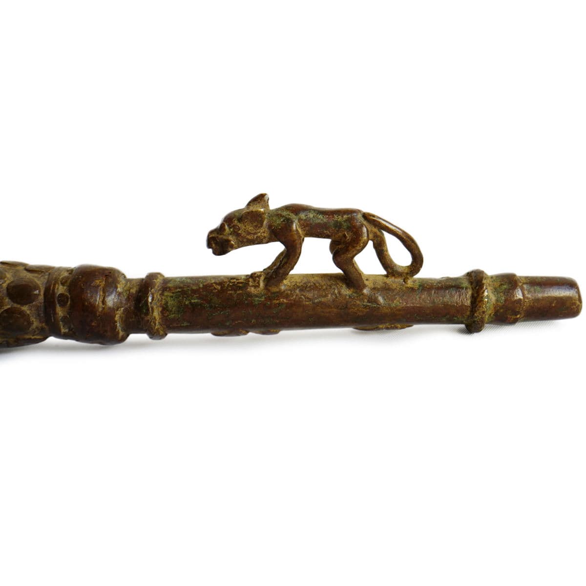 Vintage Bronze African Pipe - Thumbnail 4